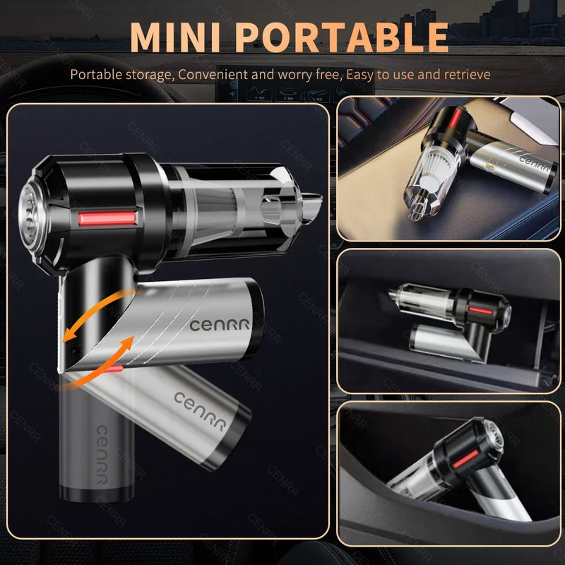 High Pressure Car Vacuum Cleaner Portable for Car Cleaner Home Appliance. - CENRR