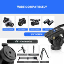 Professional Video Tripod Head Hydraulic Pan Tilt Fluid Head for Camera Tripod Monopod GM6 Multi-angle Shooting Load 8kg. - WEYLLAN
