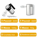 Food Mixer 500W Electric Whisk Kitchen Hand Blender Cuisine Appliances For Cream Sweets Bakery Cake Egg Beater Mixer Sonifer