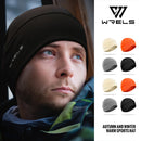 WRELS Winter Running Skull Cap Lightweight Beanies Hats Snug Fitting with Ear Flap Thermal Skiing Outdoor Warm Colored Women Men