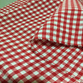 Cotton Plaid Fabric By The Meter for Sewing Shirts Clothing Dresses Tablecloth Coats Black White Red Soft Breathable Comfortable