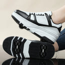 Four wheel roller shoes Boys girls. walking shoes Casual outdoor sports slide and shrink  students pulleys shoes