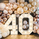 Giant LED Light Up Birthday Number Figure for 1st Birthday, Anniversary, Wedding,