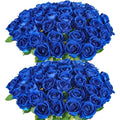 Bouquet of real looking artificial silk roses