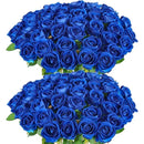 Bouquet of real looking artificial silk roses