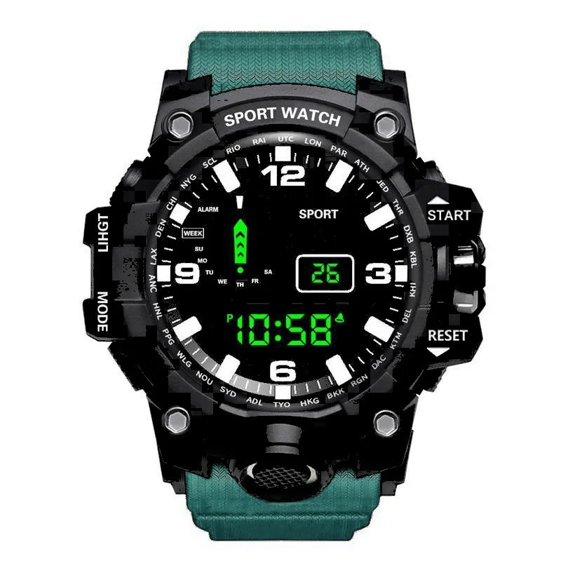 Men's Sports Electronic Wristwatch.