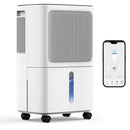 16L/Day Dehumidifier with Wifi Controlled App, Digital Humidity Display, Continuous Drainage, Laundry Drying and 24 Hour Timer