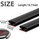 Window Dustproof Soundproof Bedroom Door Weather Sealing Strip 10*6mm Self Adhesive Anti-Collision Sound Insulation. - 6M/1Roll