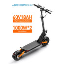 Electric Scooter 60V 18Ah Battery Dual 1000W Motor 10 inch Tire Adult E-scooter,65km/h Max Speed 70-85km Range - JOYOR S10-S-Z