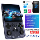R36MAX Retro Handheld Video Game Console Linux System 4.0 Inch IPS Screen R36S Portable Pocket Video Player 128GB Games Gift