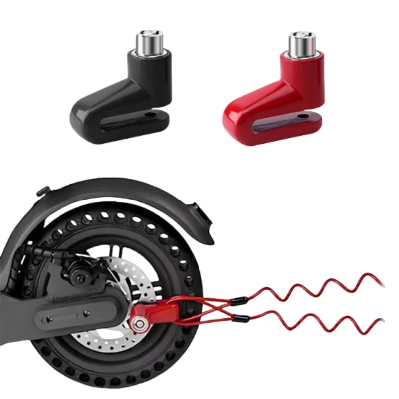 Anti-Theft Disc Lock with Security Reminder Cable For Xiaomi M365 Electric Scooter Bike Bicycle Motorcycle Mini Disc Brake Lock