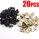 Nut/Screw Washers U-shape Clip for BMW E46 E92 E90 F10 Car Fender Bumper Cross Head Screws 40/20pcs