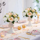 Artificial Flowers Plastic Rose Ball Silk Fake Flower Floral  Wedding Birthday Party Centerpiece Table Arrangements Decor. - 1pc