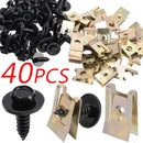 Nut/Screw Washers U-shape Clip for BMW E46 E92 E90 F10 Car Fender Bumper Cross Head Screws 40/20pcs