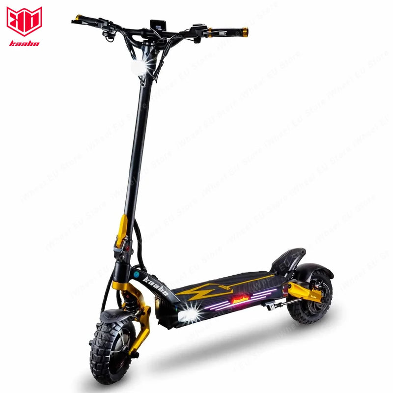 Kaabo Mantis King GT 60V 24Ah 1100W * 2 Motor 70 km/h Smart Central Display NFC Lock Adjustable Oil Spring Shock Hydraulic Brake