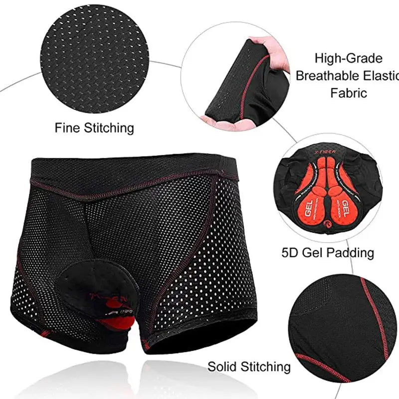 Men's Cycling Underwear Shorts with Pad