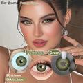 Bio-essence 1 Pair Colored Contact Lens Yearly Natural Looking Cosmetic Eyes Lenses with Color Eye Lens