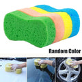 Car Wash Sponge Block Car Motorcycle Cleaning Supplies Large Size Sponge Brush Dusting Random Color Car Cleaning Tools. - 1/2Pcs