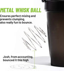 Leeseph Shaker Bottle, with Shaker Balls, Leak Proof Drink Shaker Bottle for Shake and Pre Work Out, Best Shaker Cup (BPA free)