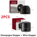 2/1PCS Vacuum Wine Bottle Stopper Reusable Bar Accessories Silicone Sealing Champagne Cork Kitchen Home Brewing & Wine Making
