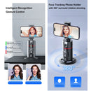 Auto Face Tracking Tripod 360° Rotation, AI Follow-up Selfie Desktop Face Tracking Phone Holder Gimbal Stabilizer for Phone