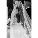 Ivory Mantilla Wedding Bridal Veils Cathedral Long Accessories For Brides  Lace Trim Edge Tulle Unique Vintage Spanish Unique