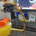Christmas Decorations Black Reindeer Statues Modern Alloy Xmas Figurines Elegant Indoor Holiday Decor Table Centerpieces Xmas