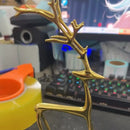 Christmas Decorations Black Reindeer Statues Modern Alloy Xmas Figurines Elegant Indoor Holiday Decor Table Centerpieces Xmas