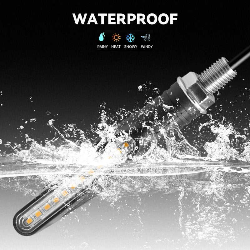 Motorcycle Led Turn Signals Directional Indicators Flashing Rear Tail Brake Flasher Light Stop Signal Light Motorcycle DRL Lamp