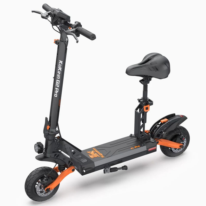 Electric Scooter 600W Brushless Motor 48V 15.6AH Battery 9-inch Rubber Vacuum Tires Detachable Seat -  Version KuKirin G2 Pro