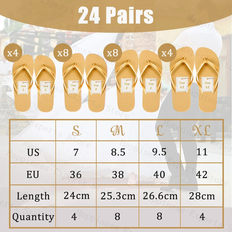 Wedding flip flops for guests, hotel spa wedding sandals, slippers