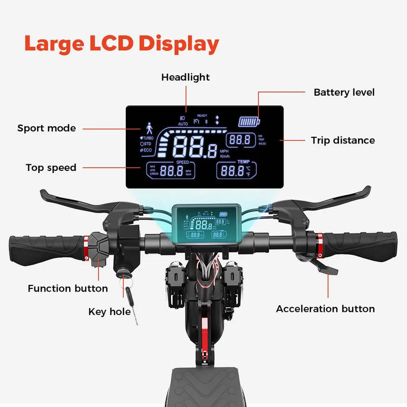 iScooter iX4 Electric Scooter 800W Motor 48V 15Ah 40-45km Range 45km/h Speed Dual Disc Brake foldable Off-Road eScooter With App