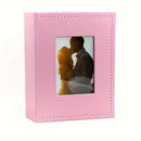 Premium Leather album - holds up to 100 4X6 "photos with front window for family, wedding and baby photos