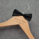 Wooden wedding hanger, personalized wedding dress hanger, hanger set,