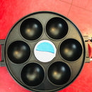 Cake Pan Cast Iron Omelette Pan Non-Stick Cooking Pot Breakfast Egg Cooker Cake Mold Kitchen Cookware Kitchenware. -7 Hole Cooking