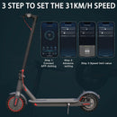 JUICEASE - Electric Scooter 8.5" Solid Tire 350W 7.8/10.5AH Battery Foldable 15-35KM Max Range