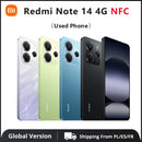 Used Phone Xiaomi Redmi Note 14 4g Nfc Helio G99-Ultra 6.67'' 120 Hz Amoled Screen 108 Mp Ai Camera Charger Not Included