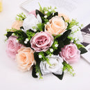 Artificial Flowers Plastic Rose Ball Silk Fake Flower Floral  Wedding Birthday Party Centerpiece Table Arrangements Decor. - 1pc