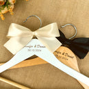Personalized wedding hanger, custom wooden hanger for wedding dresses.