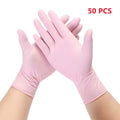 100PCS Disposable Nitrile Gloves Latex for Work Dish Washing Kitchen Garden Household Cleaning Hair Salon Powder Free Gloves - BUY ABROAD NOW
