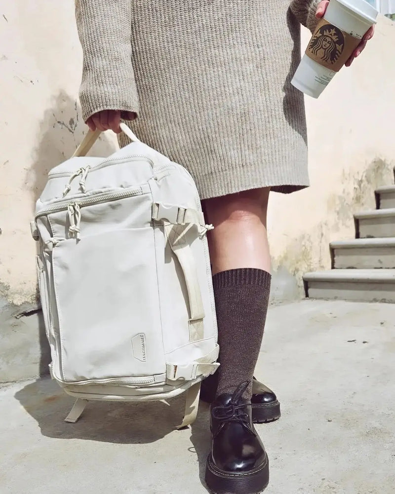 BAGSMART Travel Backpack Large Capacity Vacuum Compression Backpack Women 15.6 in Laptop Bag Waterproof Expand Men's Backpacks