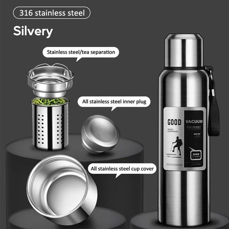 800ML Stainless Steel Thermos Bottle Sport Thermal Water Bottle Keep Cold and Hot Insulated Cup Outdoor Campping Vacuum Flasks