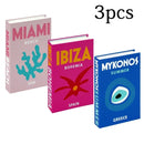 3Pcs Fashion Fake Books Living Room Decoration Designer Books Coffee Table Ornaments Club Hotel Room Villa Prop Books Decoration