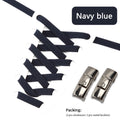 1Pair No Tie Shoe laces, Press Lock Shoelaces without ties Elastic Laces Sneaker Kids Adult 8MM Widened Flat Shoelace for Shoes