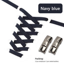 1Pair No Tie Shoe laces, Press Lock Shoelaces without ties Elastic Laces Sneaker Kids Adult 8MM Widened Flat Shoelace for Shoes