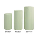 Cylindrical pedestal covers for dessert tables, pedestal covers