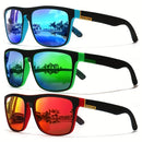 Fashion Vintage Square Polarized Sunglasses Men Women Driving Fishing Luxury Brand Designer Sun Glasses Driver's Eyewear UV400 - BUY ABROAD NOW