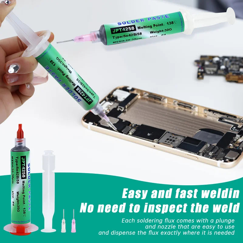 Lead-free solder paste Sn42bi58 SMD 138 ℃