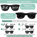 Personalized wedding sunglasses, custom groomsman gift, keepsakes