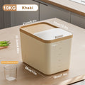 5/10/15KG Rice Storage Box Home with Lid Insect Proof Moisture Proof Rice Box Sealed Jar Kitchen Container Storing Dry Grain